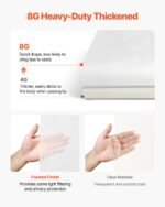 Shower Curtain Liner, 8G Heavy-Duty PEVA Shower Liner, 2-Pack Waterproof Plastic Liners With 3 Magnets And 12 Rust-Resistant Metal Grommet, For Bathroom Showers & Bath Tubs, 72 X 72 In (White) - Image 5