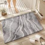 Simple Cashmere-like Non-slip Absorbent Bath And Shower Mat - Image 5