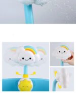 Baby Bath Toys, Children'S Water Bath Toys, Boys And Girls, Infants And Young Children, Manual Rainbow Cloud Spray Shower - Image 4