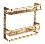 European style bathroom shelf double bathroom