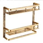 European style bathroom shelf double bathroom