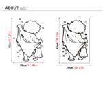 Baby shower carved bathroom bathroom wall sticker - Image 4