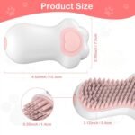 Dog Cat Bath Brush Comb Brush Puppy Pet Grooming Bath Massage Brush With Soap And Shampoo Dispenser Soft Silicone Bristle For Medium Short Haired Dogs Cats Shower - Image 3