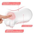 Dog Cat Bath Brush Comb Brush Puppy Pet Grooming Bath Massage Brush With Soap And Shampoo Dispenser Soft Silicone Bristle For Medium Short Haired Dogs Cats Shower - Image 10