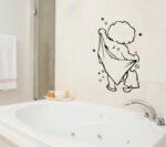 Baby shower carved bathroom bathroom wall sticker - Image 3