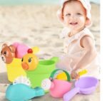 Children's Bath And Water 4 Piece Set Shower Water Baby Bottle - Image 5