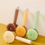 3 In 1 Pets Bath Brush For Dogs And Cats Shower Massage Brush, Depilation Comb And Foaming Tool, Anti-frizz Beauty Brush Pet Products - Image 3