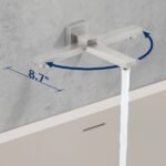 Male NPT Folding Bathtub Shower Faucet Rain Shower Head System With Bath Tub Faucet Set And Handheld For Bathroom Brushed Nickel 3 Function Unable Ship Weekends TK AND TEMU Only For Pickup - Image 6