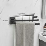 Nordic Bathroom Non-perforated Towel Rack Bathroom - Image 5