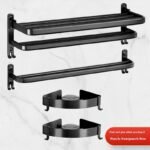 Towel Rack Black Bathroom Rack Bathroom Pendant - Image 9