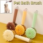 3 In 1 Pets Bath Brush For Dogs And Cats Shower Massage Brush, Depilation Comb And Foaming Tool, Anti-frizz Beauty Brush Pet Products