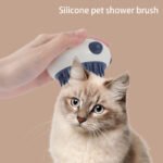 Bathroom Silicone Pet Cat And Dog Shower Soft Bristled Brush Panda Shape Pet Soft Massage Bath Brush Pet Bathing Accessories - Image 2