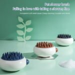 Bathroom Silicone Pet Cat And Dog Shower Soft Bristled Brush Panda Shape Pet Soft Massage Bath Brush Pet Bathing Accessories - Image 4