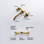 Bathroom Faucets, Wall-mounted Bathroom Sink Faucets - Image 6