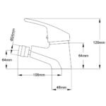 Bathroom Bidet Mixer Tap Chrome   Bathroom Bidet - Image 2