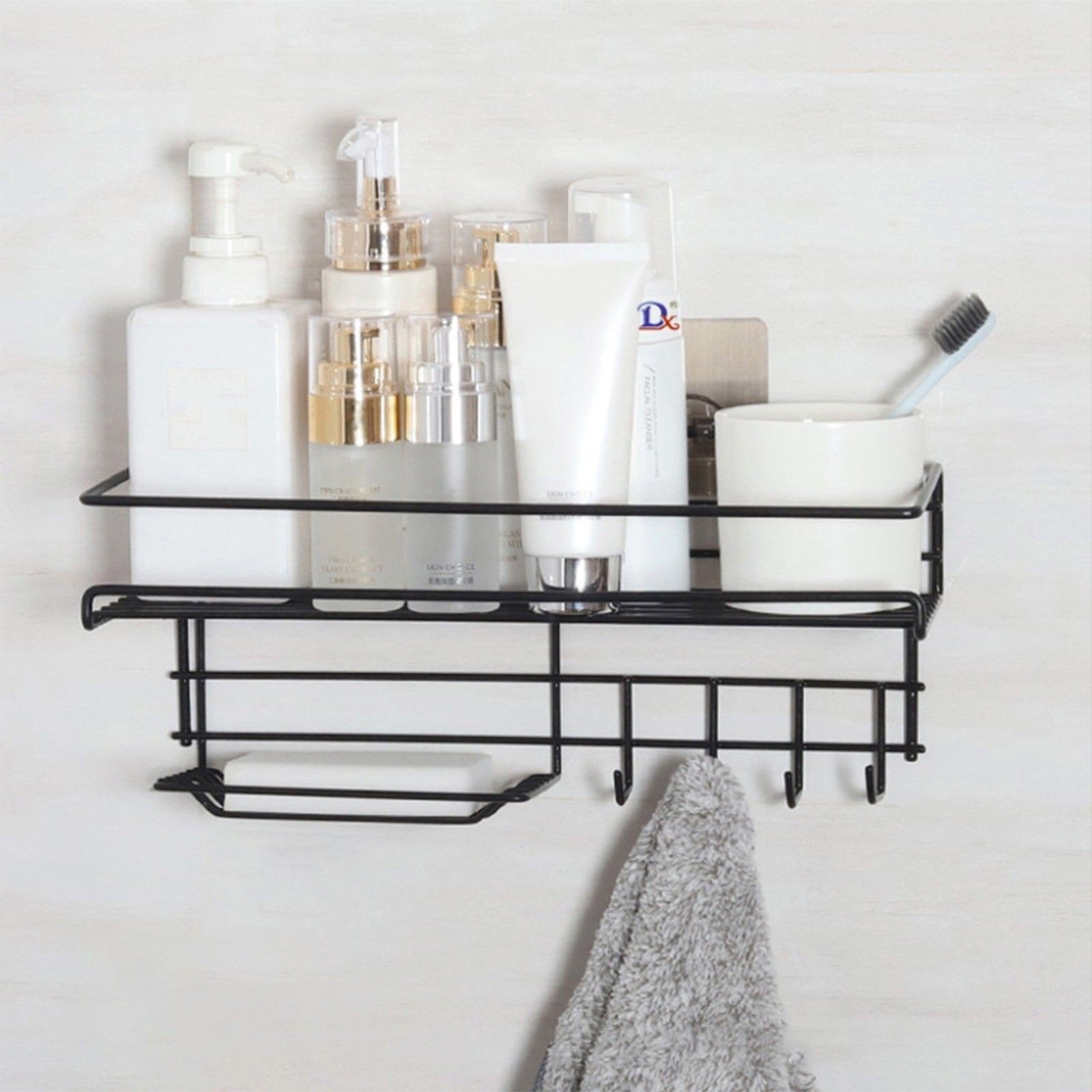 b2616b5f-9759-4c4a-8a86-c41e38ae5e95.jpg Punch-free Bathroom And Bathroom Storage Rack - Image 1