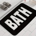 Simple Cashmere-like Non-slip Absorbent Bath And Shower Mat - Image 4