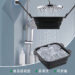 Foldable And Portable Can Store Ice-bath Silicone Shower