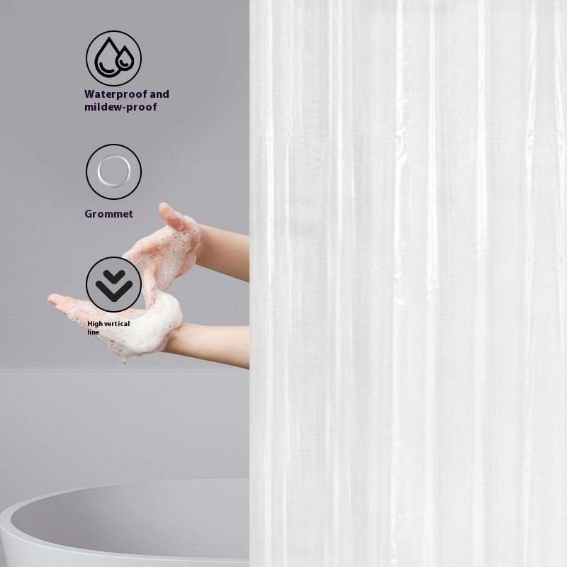 d3af0261-b28d-4fc7-9b50-0332e5e1a635_trans.jpeg Transparent Bath Curtain EVAPEVA Waterproof And Mildew-proof Bathroom Shower Room Partition Curtain - Image 1