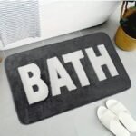 Simple Cashmere-like Non-slip Absorbent Bath And Shower Mat - Image 2